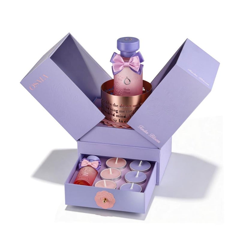 Osma Tender Bloom Box ( Limited addition ) (75ML + 6PCS Candles + 15ML) - Image 1