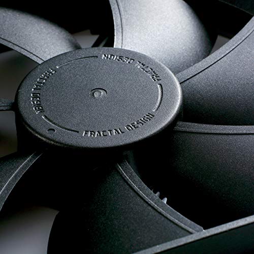 Fractal Design Dynamic X2 GP-12 Computer Fan - Silent Fan - High Airflow – 120x120x25 mm – 1200RPM – FDB-Bearings – Trip Wire - Aerodynamically Shaped Struts – 12v - Black Edition (Single) - Image 2
