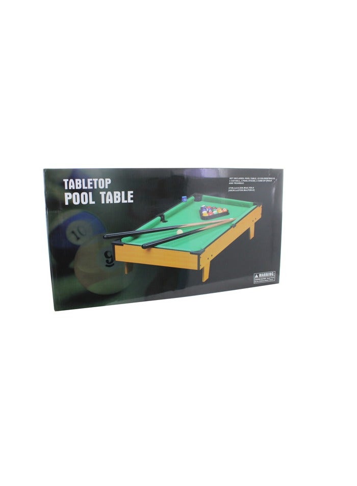 AL QADAH Wooden Pool Tabletop Game Set 69x37x17Cm - Image 3