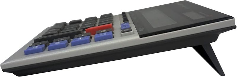 SHARP QS-2130 12-Digit Commercial Desktop Calculator with Kickstand, Arithmetic Logic, Battery and Solar Hybrid Powered LCD Display, Great for Home and Office Use - Image 5