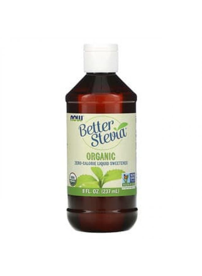 Now Foods NOW Foods, Organic, Better Stevia, Zero-Calorie Liquid Sweetener, 8 fl oz (237 ml) - Image 3