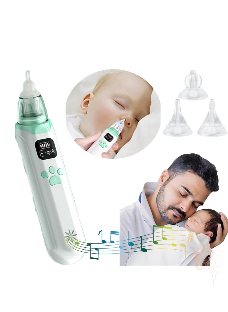 Automatic Baby Nasal Aspirator - Silent Electric Nasal Vacuum Cleaner for Infant Safety, White/Green - pzsku/Z3BC30CDAF60D31A306BCZ/45/_/1721462180/149ee951-e6da-4073-bf0c-b285bc041927