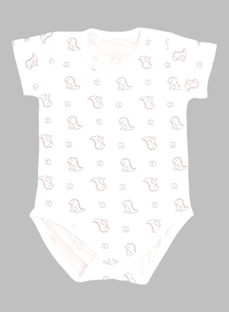 Baby Pullover Bodysuit - Ultra-Light Lyocell Blend, Snap Crotch Closure, Short-sleeve, Breathable Mesh Knit - For 3–18 Months  - Image 2