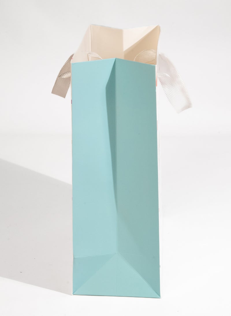 Share the Love Happy Birthday Large White Confetti Gift Bag – Birthday Gift Bag for Men, Women, Kids, Party Celebration, Anniversary, Wedding, Presents & Favors - Image 3