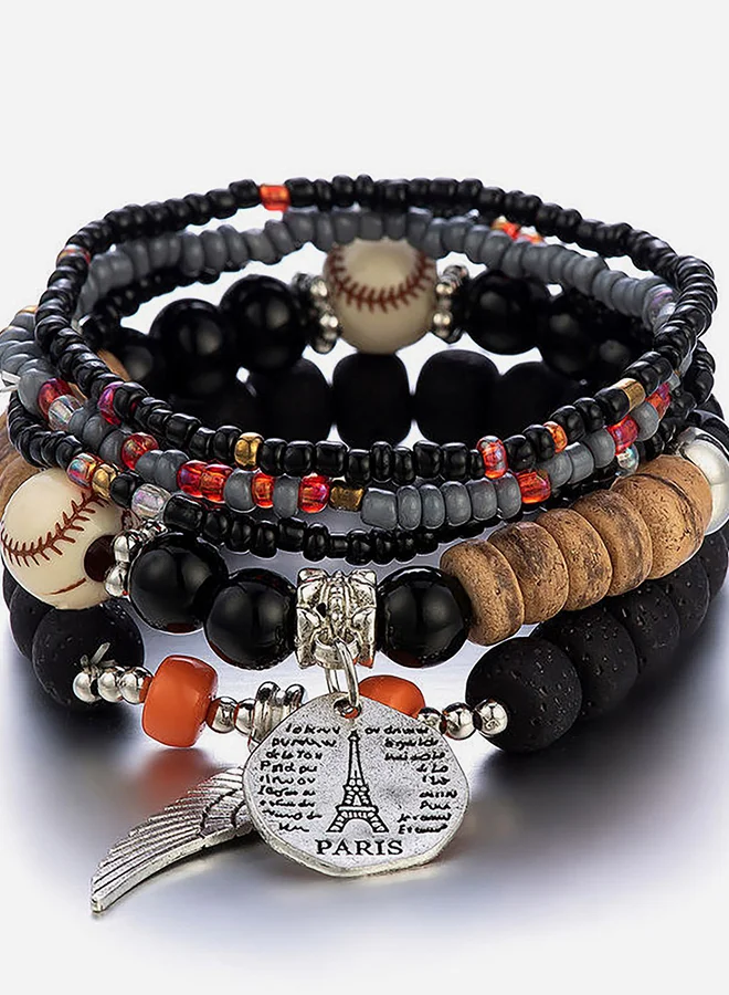 Take Two Set of 5 -  Bohemian Beaded Bracelets