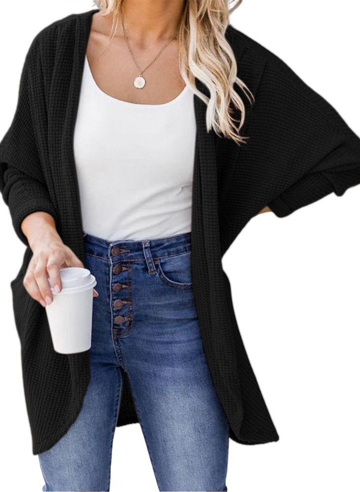 Loquat Women's Autumn And Winter New Fashion Simple Knit Cardigan 