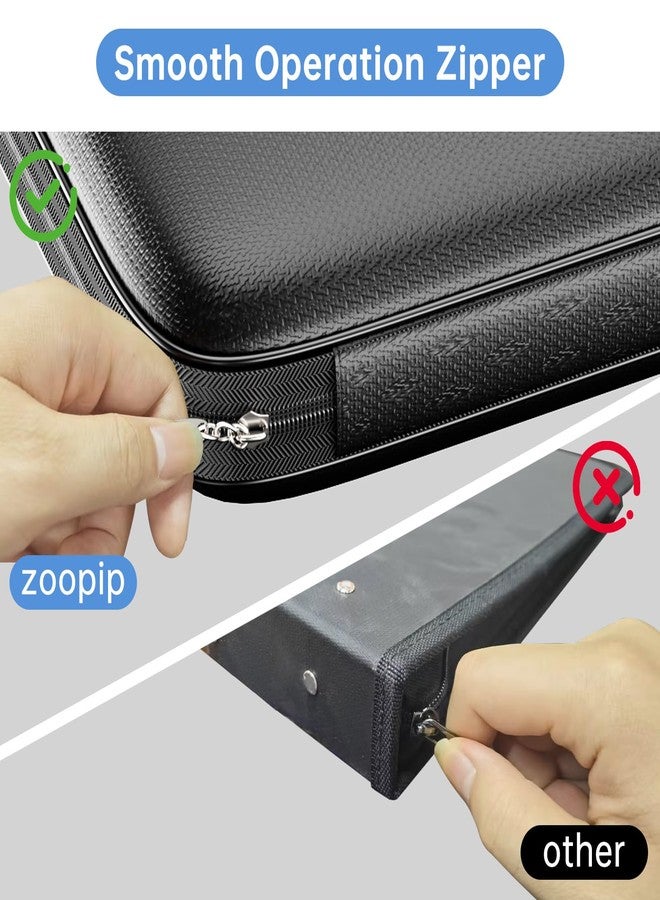 ZOOPIP Coin Collection Album with Lock,434 Pockets Fireproof Hard Coin Collection Book&36 Sleeves Currency Collection Binder storage for up to 45mm Coins(Quarter),Bill,Stamp,Postcard-Black - Image 3