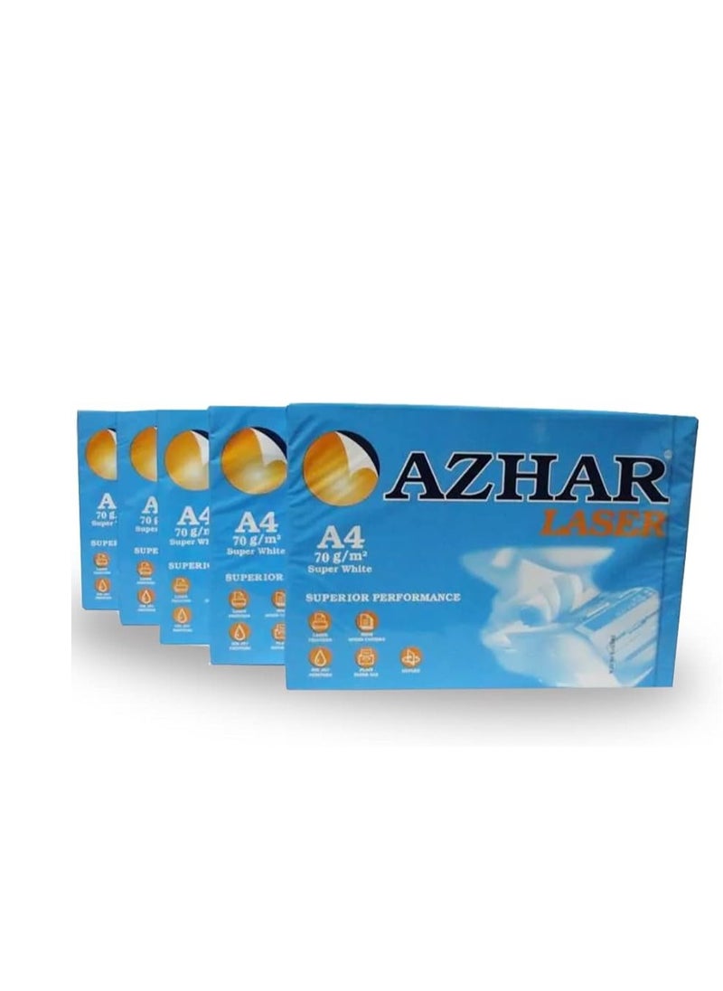 Azhar Azhar A4 Copy Paper 70 gm 500 Paper 5 Pack  - Image 2