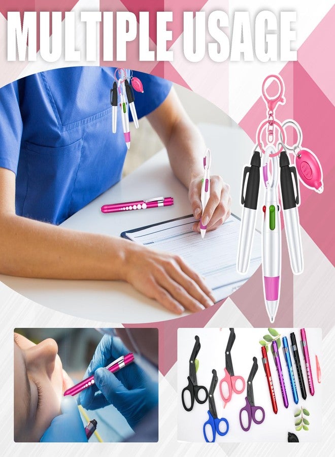 Yaure Joy 6 Pcs Nurse Pen Set Nurse Badge Accessories for Work Doctor Nursing Students Supplies (Pink) - Image 4