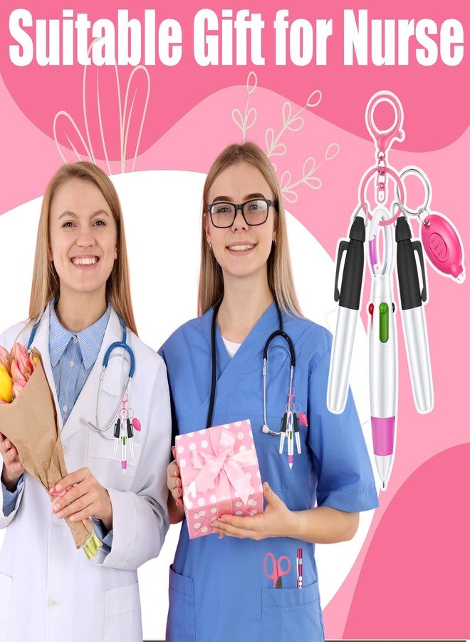 Yaure Joy 6 Pcs Nurse Pen Set Nurse Badge Accessories for Work Doctor Nursing Students Supplies (Pink) - Image 5
