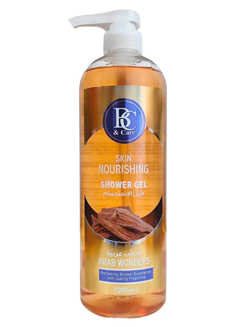 BC & CARE - Arab Wonders Skin Nourishing Shower Gel: Refreshing Shower Experience with Long-Lasting Fragrance - 1000ml - Image 1