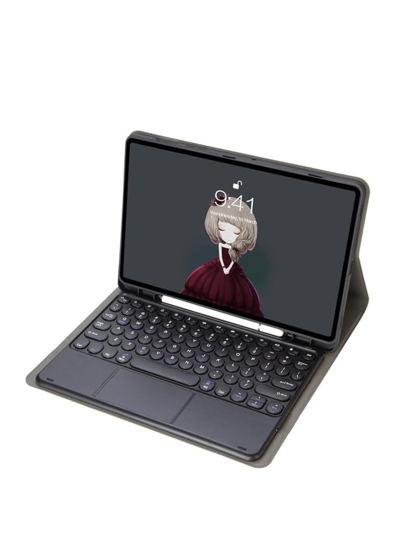 General - English Keyboard Case for Samsung Galaxy Tab S6 Lite 10.4 2020 Model SM-P610/P615, Detachable Wireless Keyboard with Touchpad, Slim PU Folio Case, Lightweight Stand - Image 1