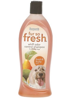 Sergeant's Sergeant's Fur-So-Fresh Whiff Odor Control Shampoo for Stinky Dogs, Fresh & Fruity Scent, Dog Bath Product Eliminates Tough Odors,18oz 