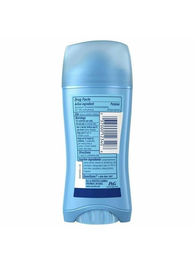 Secret Sld Inv Unscnted Size 2.6z Secret Unscented Invisible Solid Antiperspirant Deodorant,(pack of 3) - Image 1