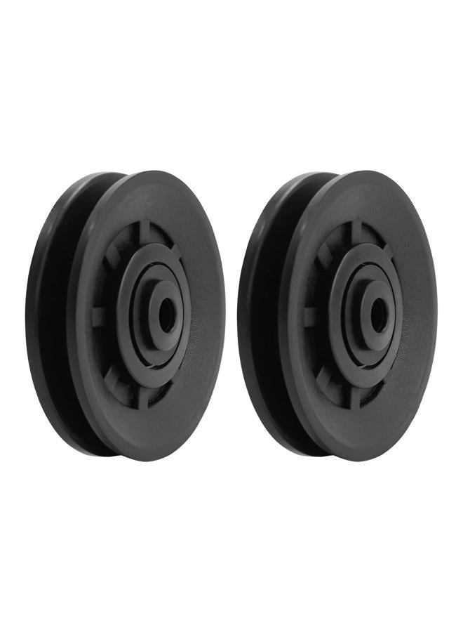 Luwint 3.5" Bearing Pulley Wheel, 2 Packs Fitness Pulleys Replacement for Home Gym Parts - Image 1