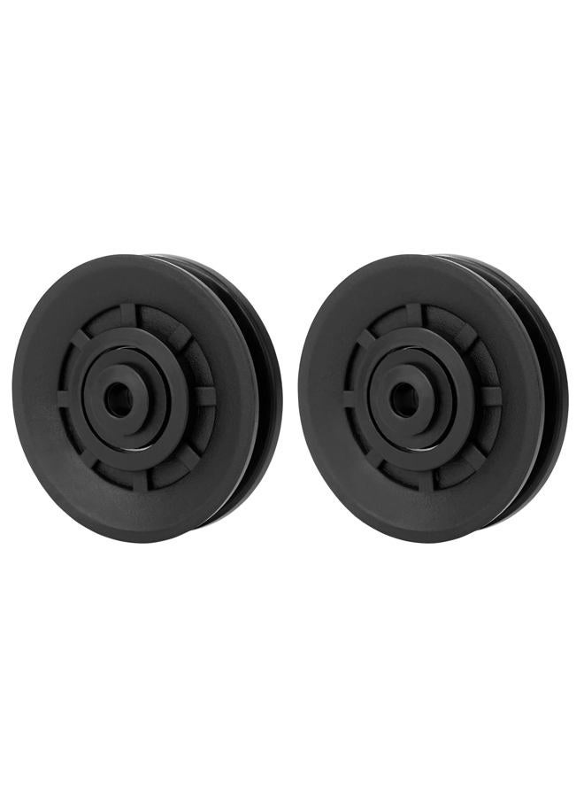 Luwint 3.5" Bearing Pulley Wheel, 2 Packs Fitness Pulleys Replacement for Home Gym Parts - Image 2