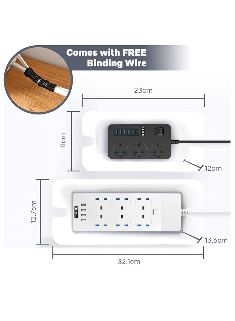 Y&D SYOSI Cable Management Organizer Box Tidy to Cover Hide Electric Wire Cord Power Strip and Extension Lead Small Large Storage for Desk Bedside Table Bathroom Set of 2 - Image 5