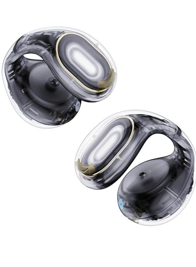 Soundcore Open-Ear Earbuds, Clip-On Headphones, Lightweight Comfort, Stable Fit, Firm-Shell Design, Attachable Ear Grips, Big Drivers for Clear Audio, 30H Play, IPX4 Water-Resistant Black - Image 1