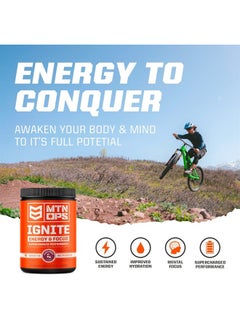 MTN OPS Ignite Supercharged Energy Drink Mix 45-Serving Tub, Blue Raspberry Lemonade  - Image 4
