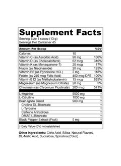 MTN OPS Ignite Supercharged Energy Drink Mix 45-Serving Tub, Blue Raspberry Lemonade  - Image 2