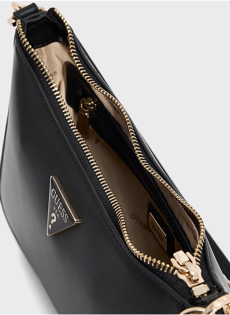 GUESS Daryna Top Zip Shoulder Bag  - Image 5
