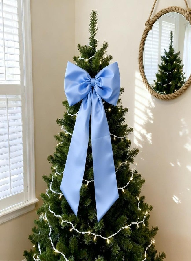 Vibzox Blue Bow Decor 2 Pack,Large & Small Blue Coquette Room Backdrop Wall Decor for Bachelorette Baby Shower Bridal Shower Bow Birthday Decorations - Image 5