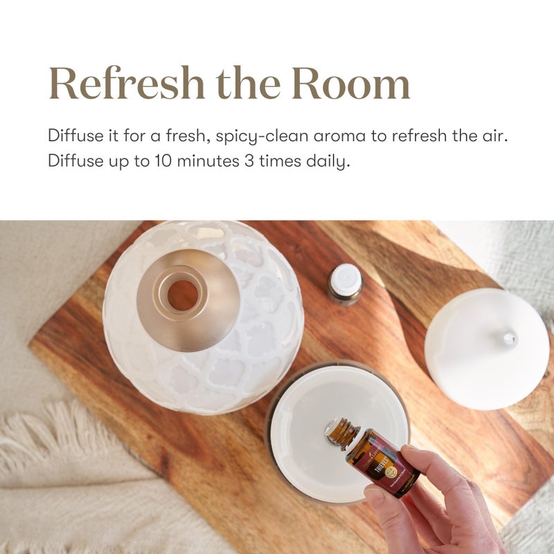 Young Living Thieves Essential Oil Blend | 5 ml | Lemon, Clove, Eucalyptus, Cinnamon Bark, Rosemary | Versatile for Diffusers, Topical Application, Freshening Spaces, Daily Wellness, and Home Care - Image 5