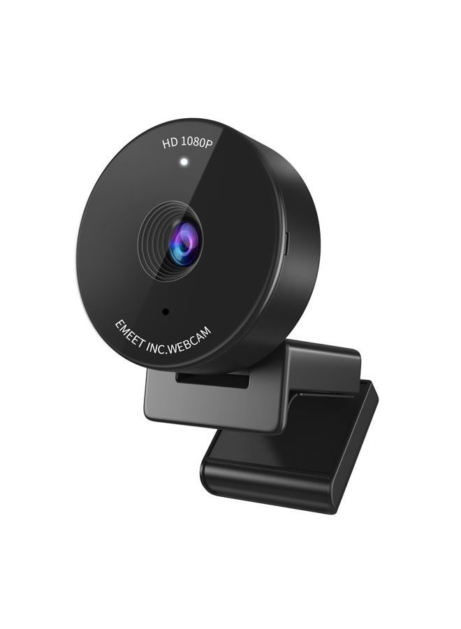 eMeet كاميرا ويب eMeet 1080P - كاميرا USB مع ميكروفون وغطاء خصوصية مادي، ميكروفون مزود بتقنية إلغاء الضوضاء، تصحيح تلقائي للإضاءة، كاميرا ويب فائق الصغر C950 بدقة FHD بزاوية رؤية 70° للاجتماعات/الدروس عبر الإنترنت/Zoom/YouTube، باللون الأسود - Image 1