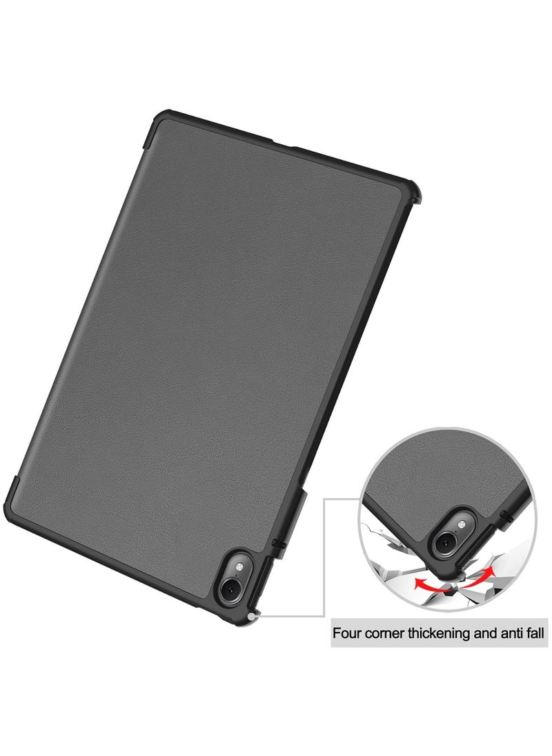 VKL - Case Compatible with Huawei MatePad 11.5s 2024 11.5inch Cover, Tri-Fold Smart Tablet Case, Hard PC Back Shell Slim Case Multi-Viewing Angles Classic Cover Shell With Auto Wake/Sleep (Grey) - Image 1
