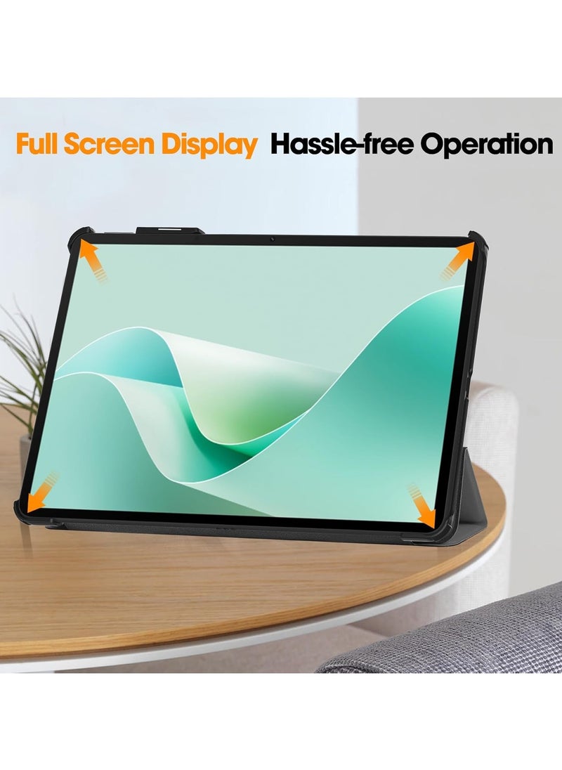VKL - Case Compatible with Huawei MatePad 11.5s 2024 11.5inch Cover, Tri-Fold Smart Tablet Case, Hard PC Back Shell Slim Case Multi-Viewing Angles Classic Cover Shell With Auto Wake/Sleep (Grey) - Image 1