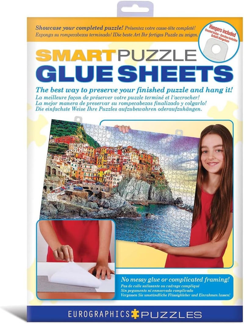 EuroGraphics Smart Puzzle Glue Sheets - Easy Puzzle Preservation Kit - Image 1