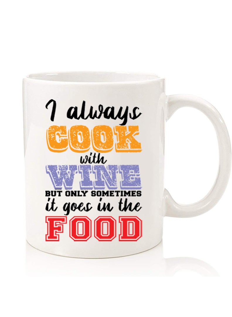 Theodor Premium Quality Two Sided Printed Coffee Mug Tea Cup For Home Office, Kids Men Women Cook wine Food - Image 1