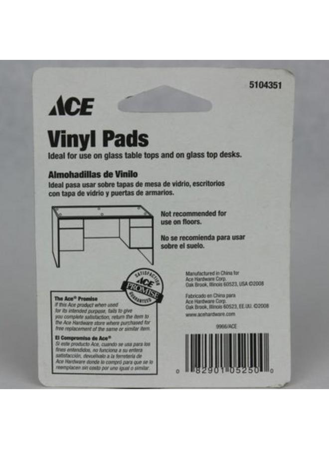ACE Round Protective Durable Vinyl Bumper Pads Clear 3/4inch 9966 - Image 2