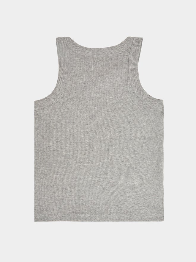 Styli Girls Grey Cotton Ribbed Vest - Image 2