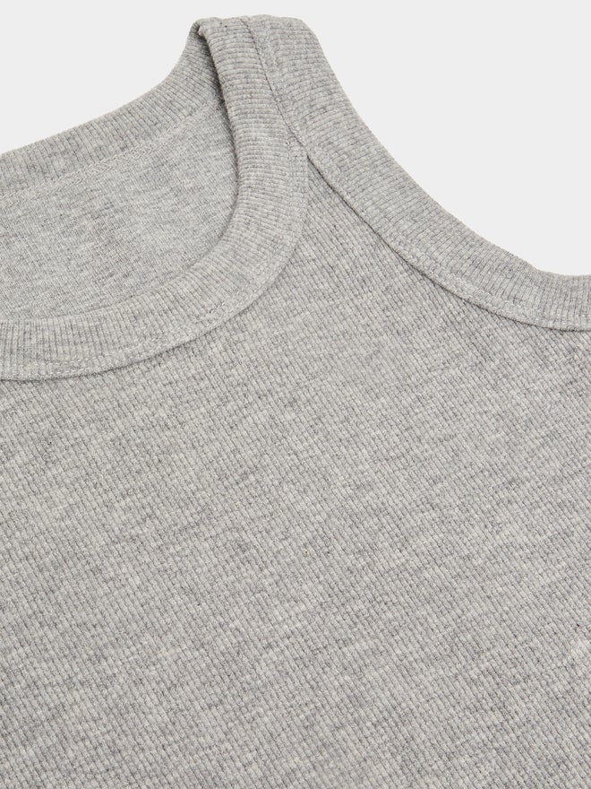 Styli Girls Grey Cotton Ribbed Vest - Image 3
