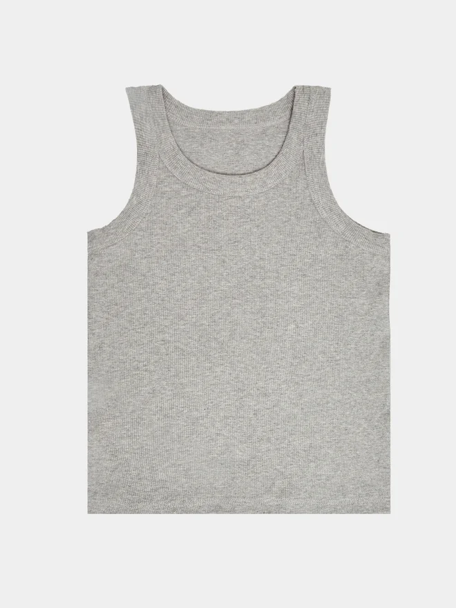 ستايلي Styli Girls Grey Cotton Ribbed Vest