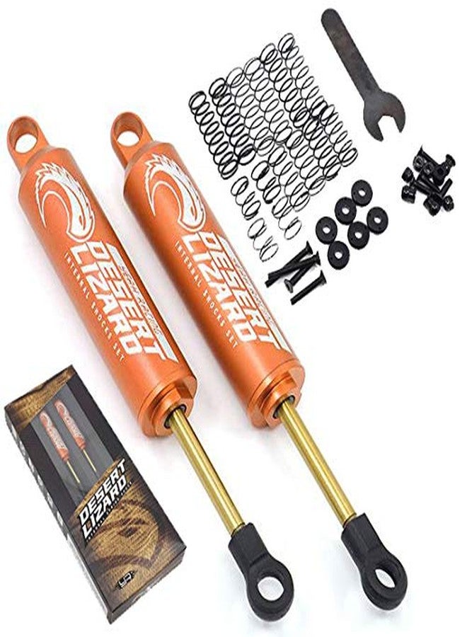 Yeah Racing 90mm Desert Lizard Two Stage Internal Spring Damper Pair Orange For 1/10 Crawler #DDL-090OR