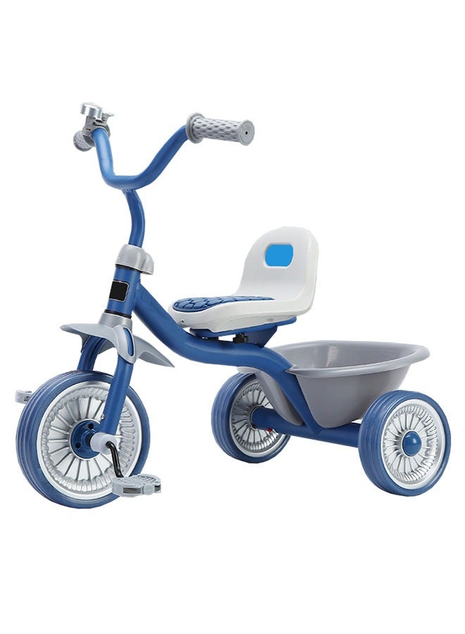 ZCM-HAPPY Children's Tricycle for Boys and Girls with Safety Belt and Anti-Rollover Design, Baby Sliding Bicycle with Rear Storage Bucket  - Image 4