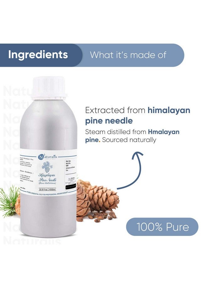 Naturalis Naturalis Essence of Nature Himalayan Pine Needle Essential Oil for Steaming, Aromatherapy and Relaxation and Diffuser - 1000ml - Image 2