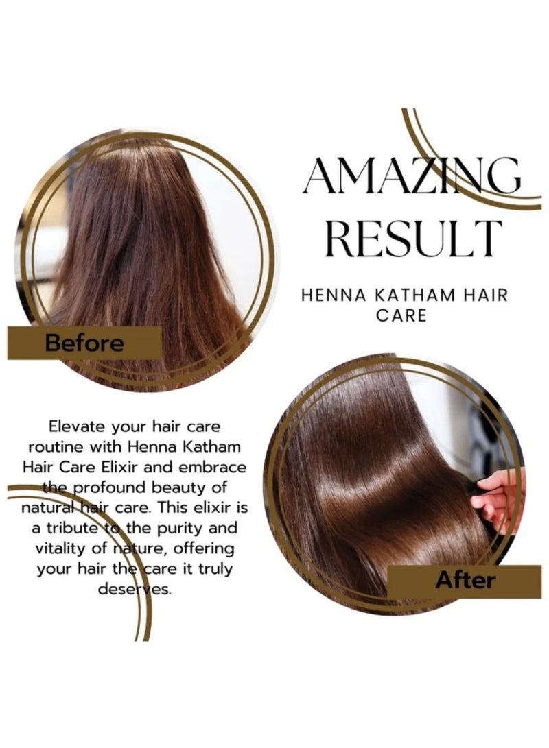 OGAILI Henna Katham Powder Hair Mask - strengthen the hair strands - Promotes Hair Growth & Reduces Oiliness - Chemical-Free Treatment - All Hair Type 100gm - Image 5