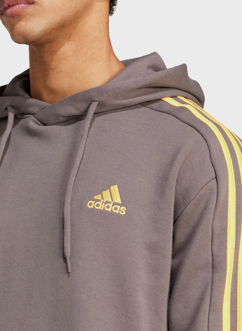 adidas هودي من قماش تيري الفرنسي مزين بشعار العلامة التجارية أديداس