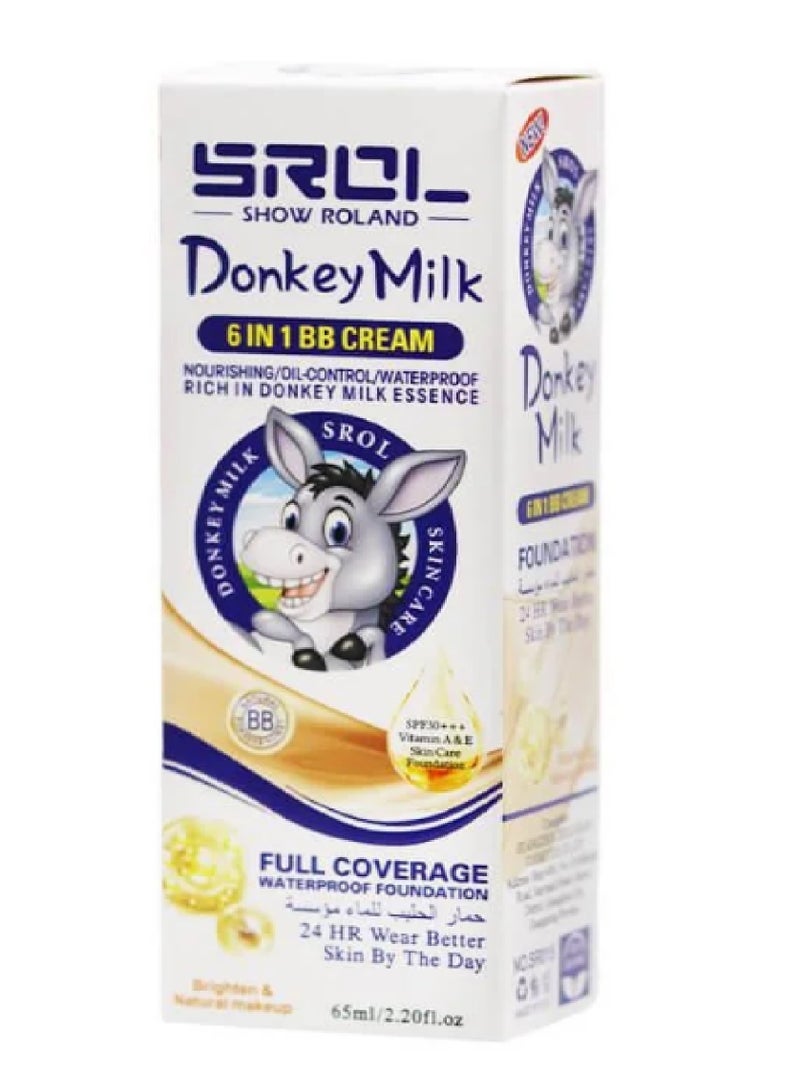 سرول كريم أساس حليب الحمار 6 في 1 بعامل حماية 30 من الشمس 65 مل
