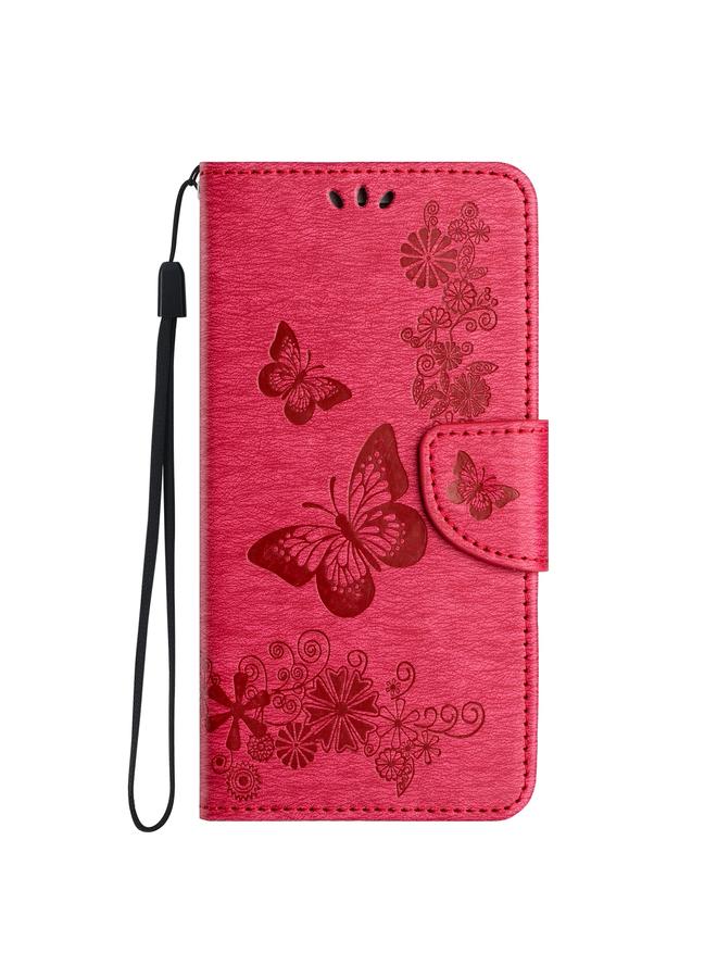 S-TOP Case For Samsung Galaxy S24 Ultra 5G Butterfly Embossed Flip Leather Phone Case - Image 2