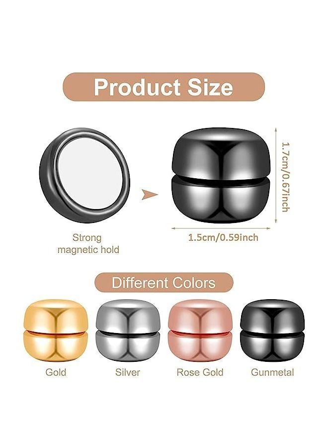Lemon Strong Magnetic Hijab Pins, 4 Pack Powerful Hijab Magnets Multi-Use Pinless Hijab Magnetic Pins, Colorful Magnet Pins Scarf Magnetic Pin No-Snag Brooch Clasp for Clothes Dress Scarves - Image 2