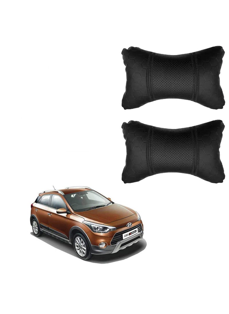 Adroitz Adroitz Black Universal Neck Rest Pillow Faux Leather Material in Football Design for All Cars_480  - Image 1