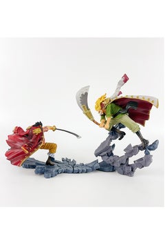 One Piece Father Whitebeard vs Roger Resonance Battle Scene Anime Figure Statue – PVC Collectible Display