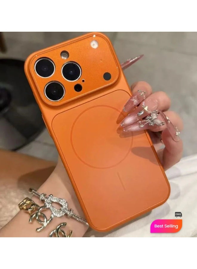 Desert iPhone 15 Pro Max Case Compatible with MagSafe, Ultra Slim Military-Grade Drop Protection Camera Control Protective Case – Orange - Image 2
