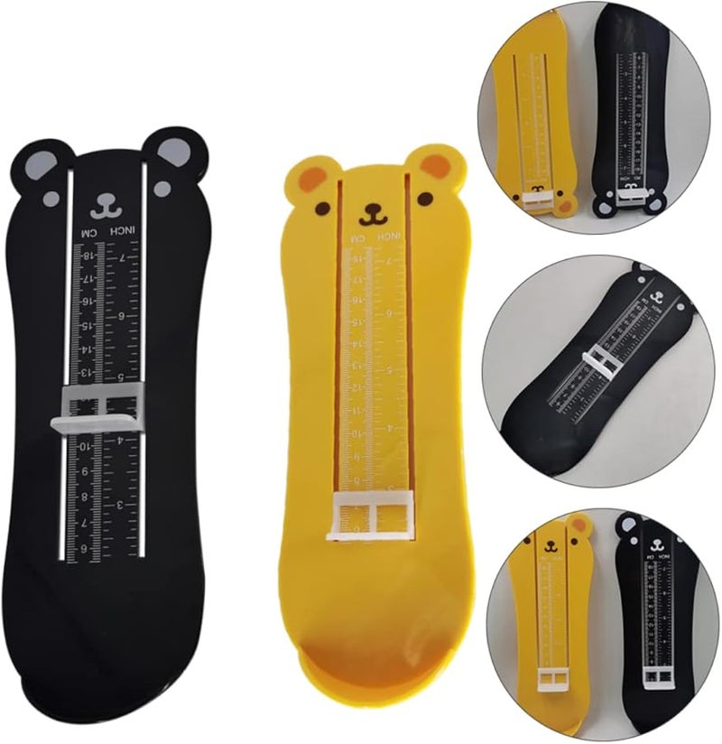 Kids Foot Measuring Ruler 2Pcs Cartoon Design for Accurate Shoe Sizing - Image 4