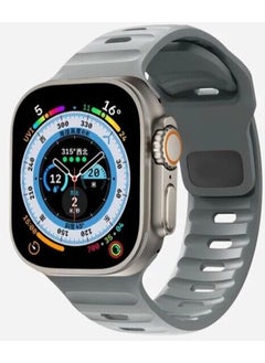 Apple Watch Gs Dt Pro T500 Ultra 2 3 4 5 6 7 8 Se Compatible 42 44 45MM Special Sport Band Strap Light Gray