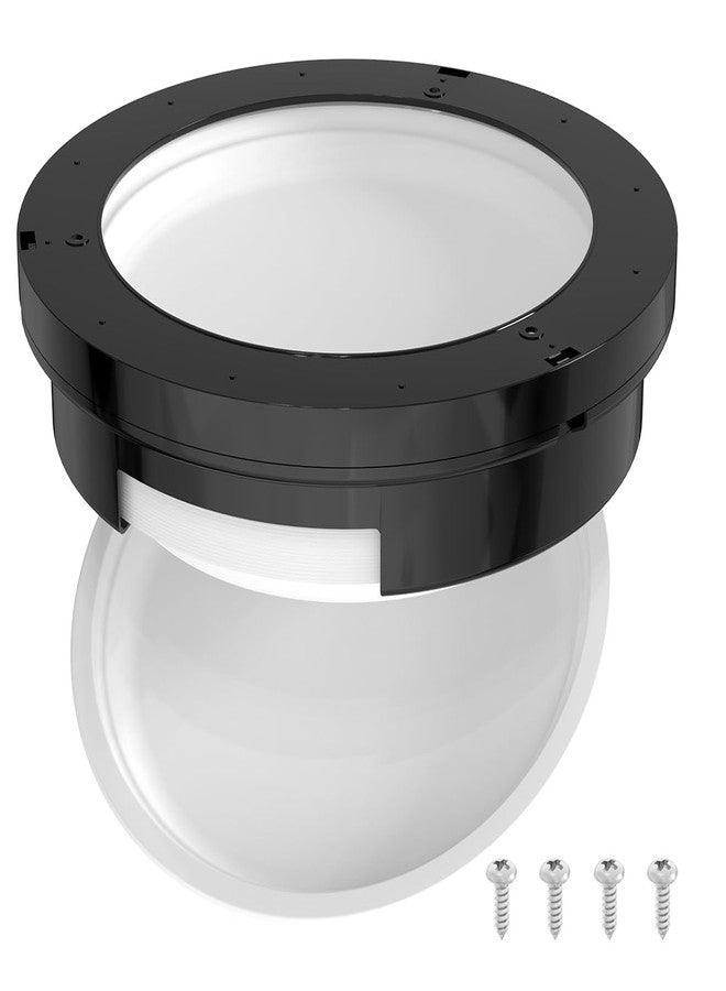 NOOTO Black Plastic Paper Plate Holder or Dispenser fit 9" Plates Space-Saving Wall Mount Organizer for RV, Camper, Kitchen or Cabinets (with 4 Screws) - Image 3